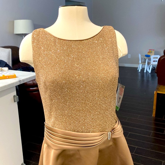 NWT Patra Taupe Dress with Glitter size 14 - Picture 14 of 16